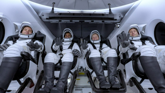 The four-member Axiom 4 team